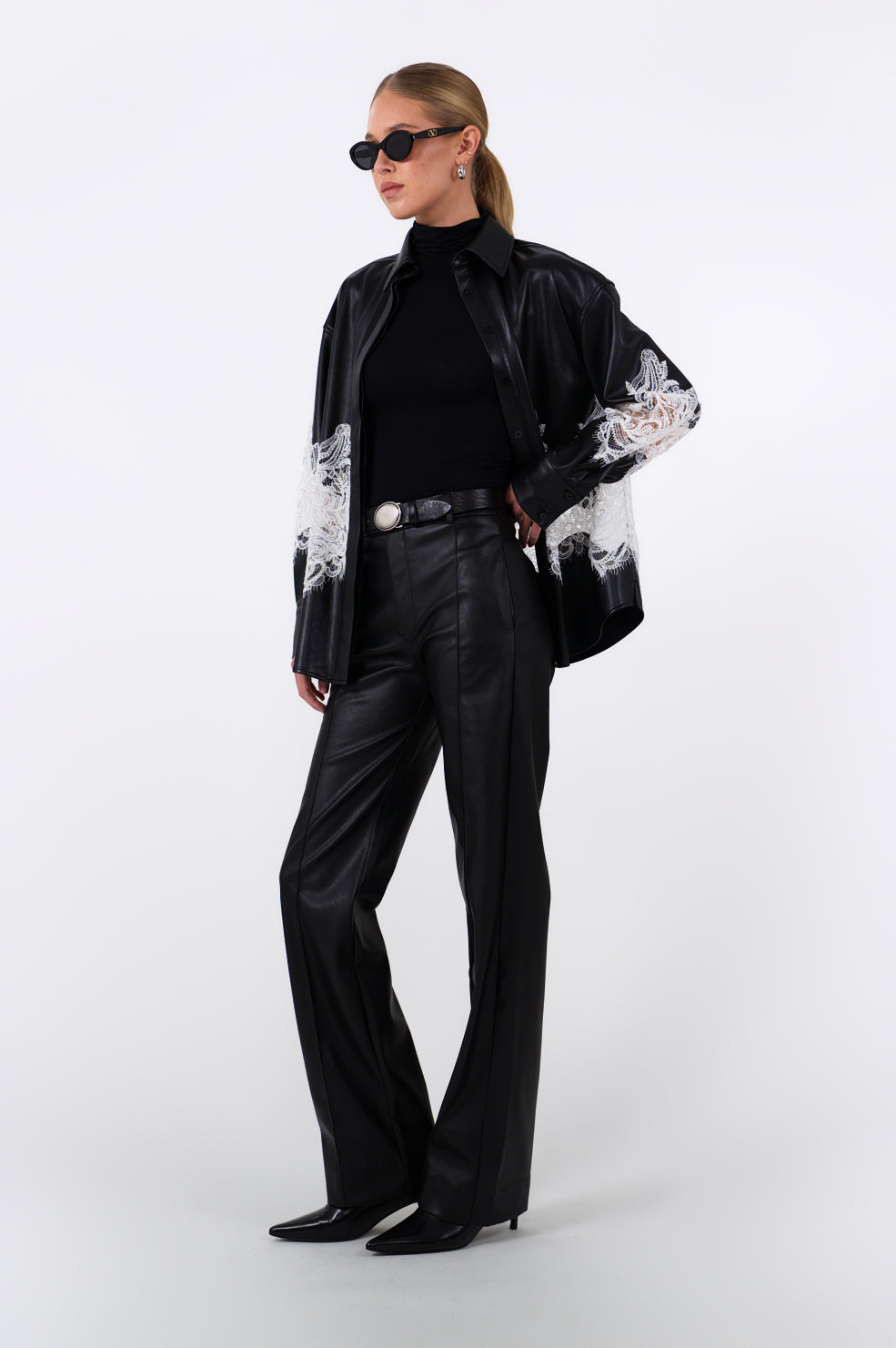 Pauline Vegan Leather Trousers Parentezi