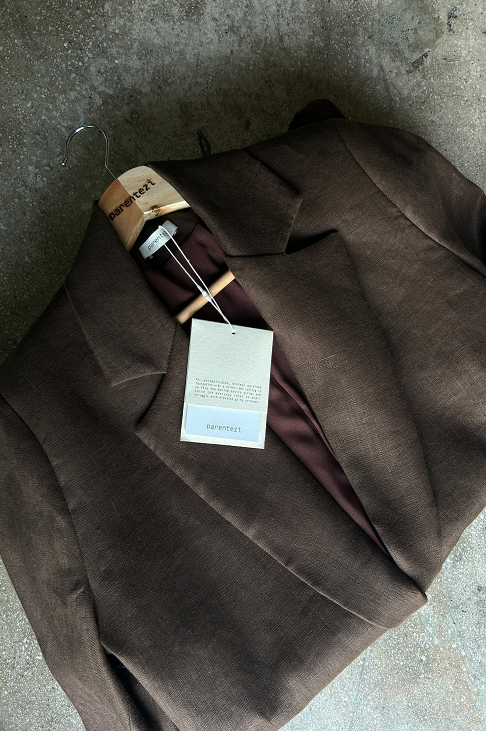Ainoha Blazer - Chocolate Blazer Parentezi