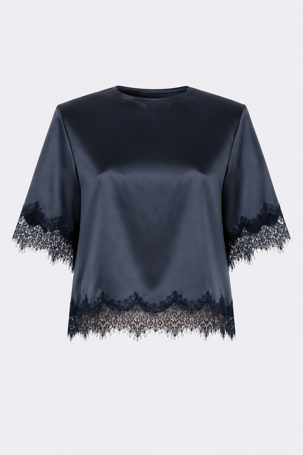 Midnight Satin Top Tops Parentezi