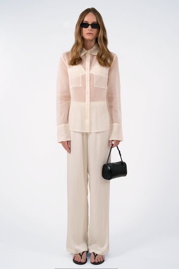 Haze Sheer Blouse - White Tops Parentezi