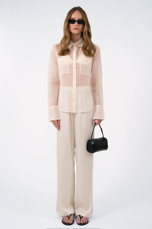 Haze Sheer Blouse - White