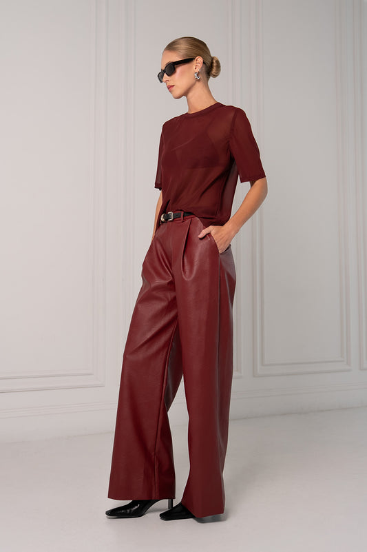 Naomi Tee - Burgundy