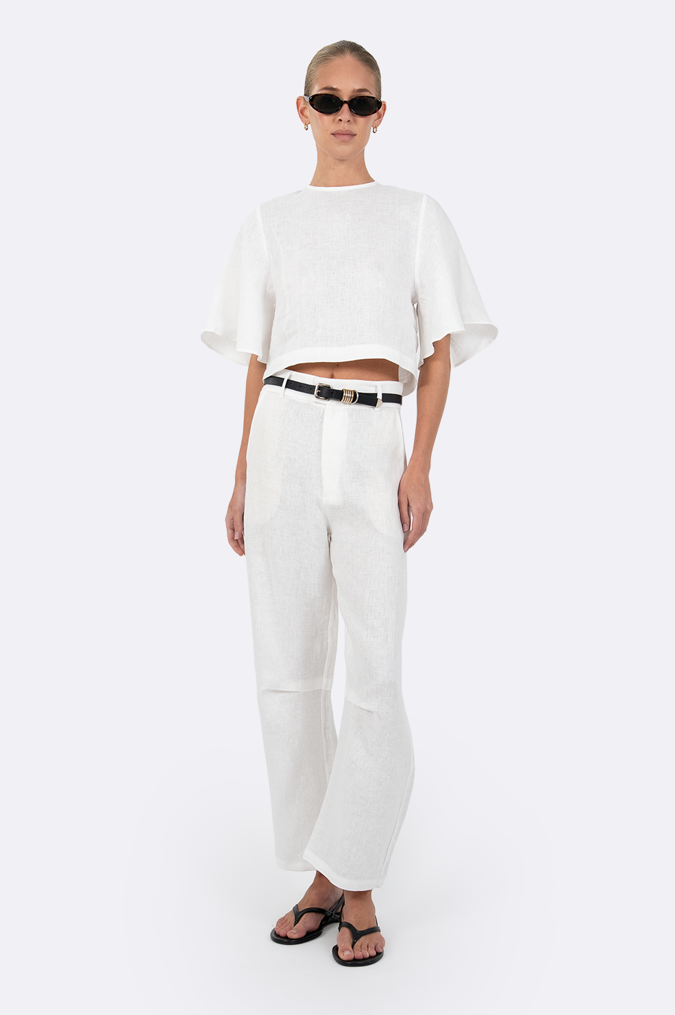 Lainey Linen Top Tops Parentezi