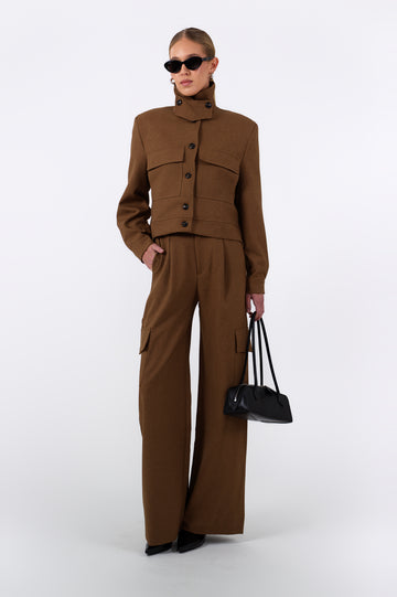 Phoebe Bomber Jacket - Camel