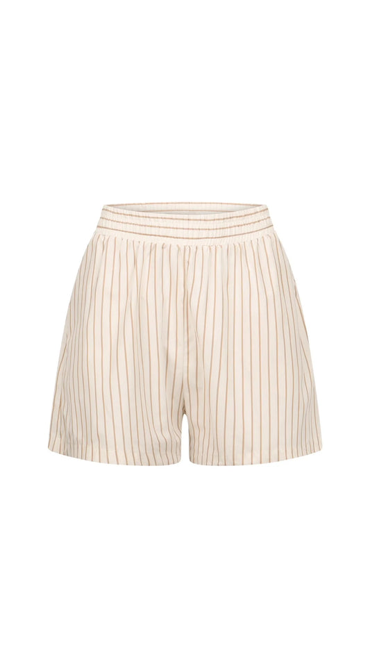 Cleo Shorts-ivory/camel
