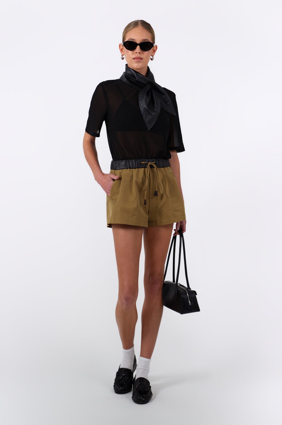Leather Bandana - Black Accessories Parentezi