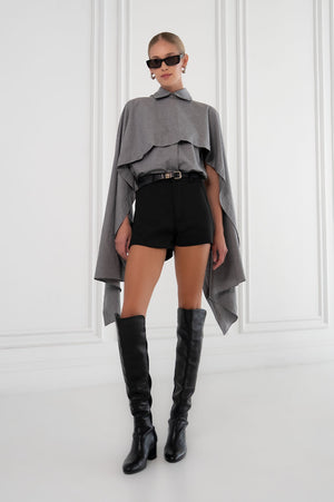 Lowe Cape Shirt - Gray