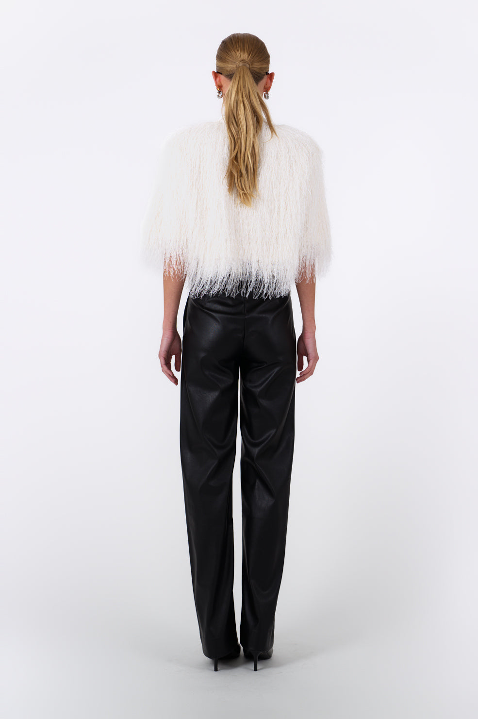 Emma Fringe Tee- White Tops Parentezi