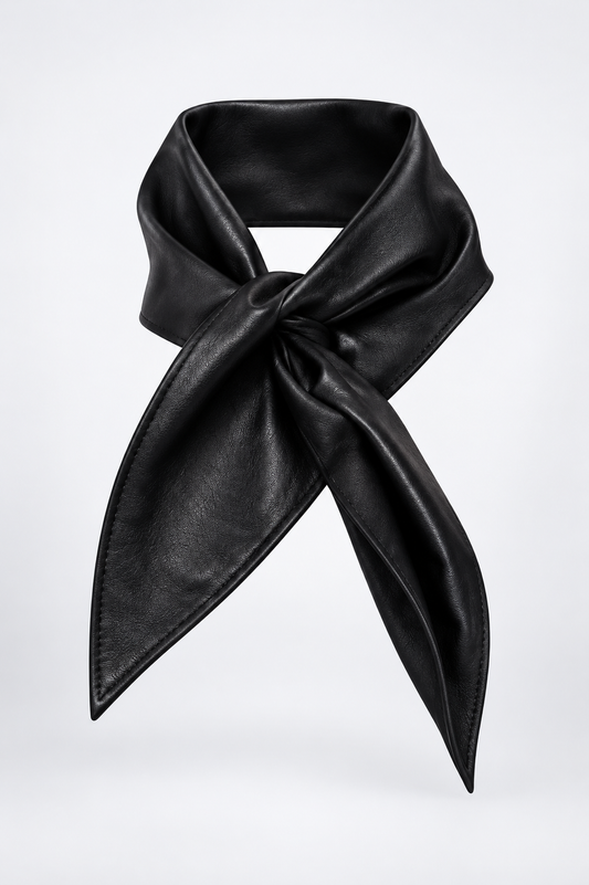 Leather Bandana - Black Accessories Parentezi