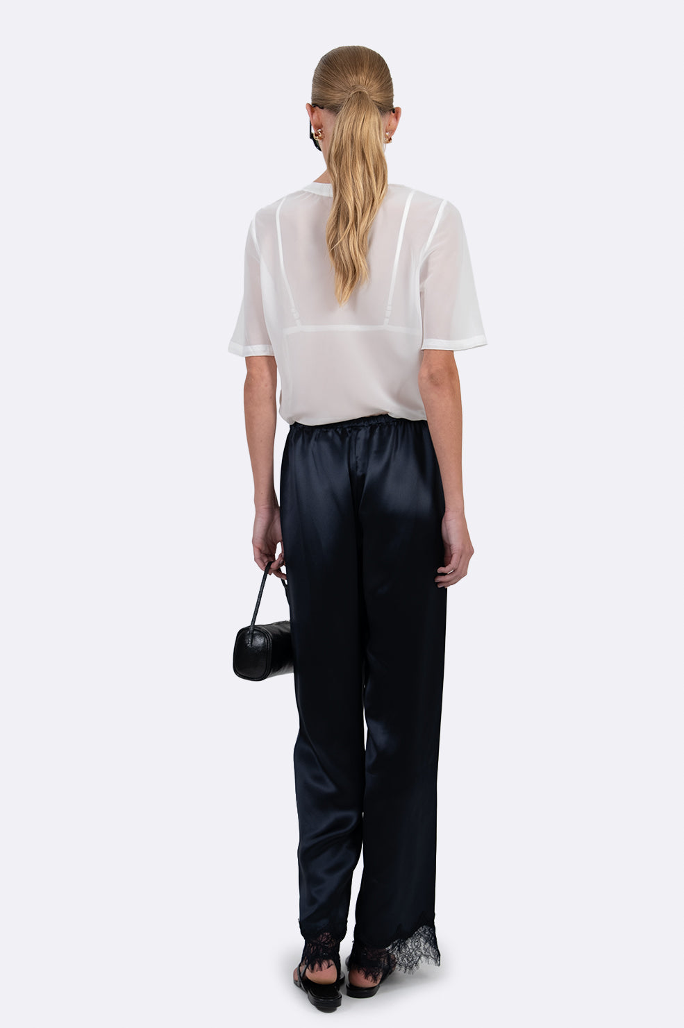 Midnight Satin Pants BOTTOMS Parentezi