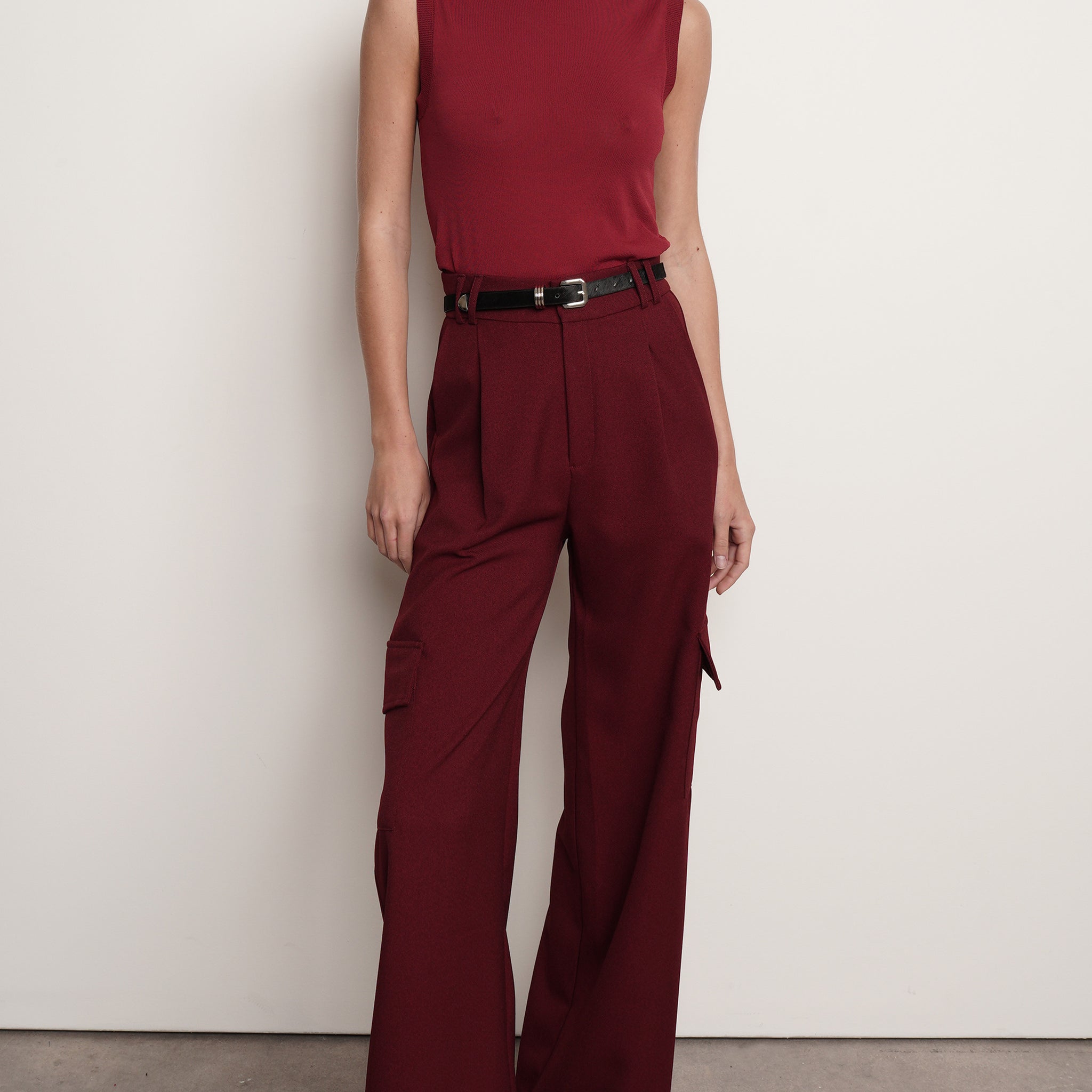 Piper Pant- Burgundy