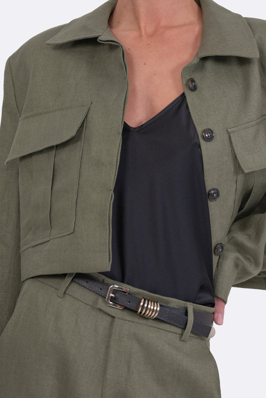 Emmett Leather Belt - Mixed Metal Accessories Parentezi