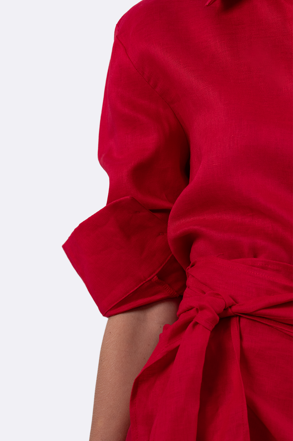 Playa Linen Pareo - Red BOTTOMS Parentezi