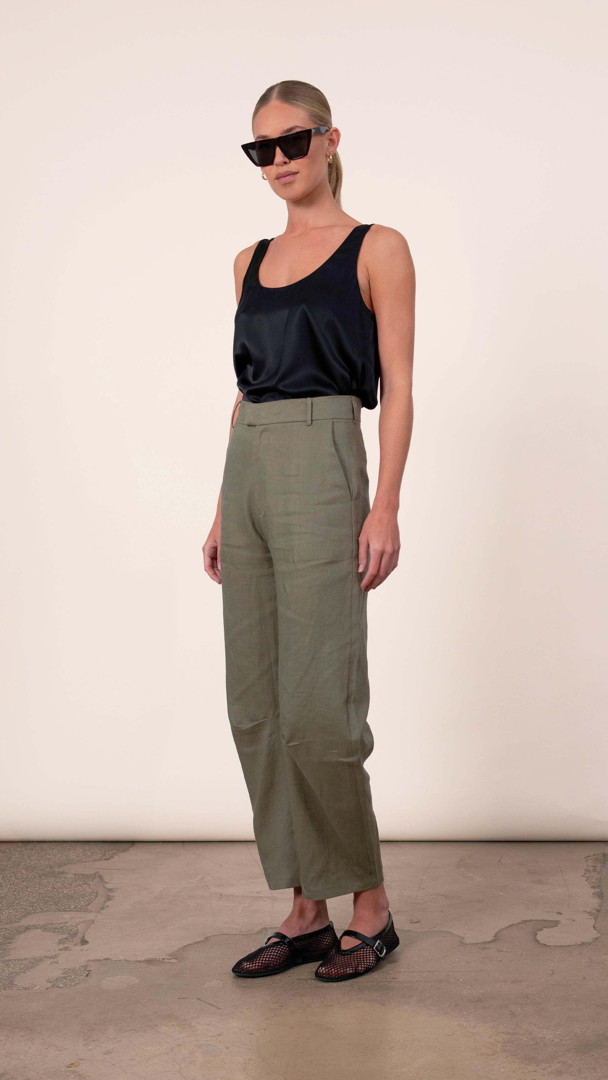 Hania Trousers - Olive BOTTOMS Parentezi