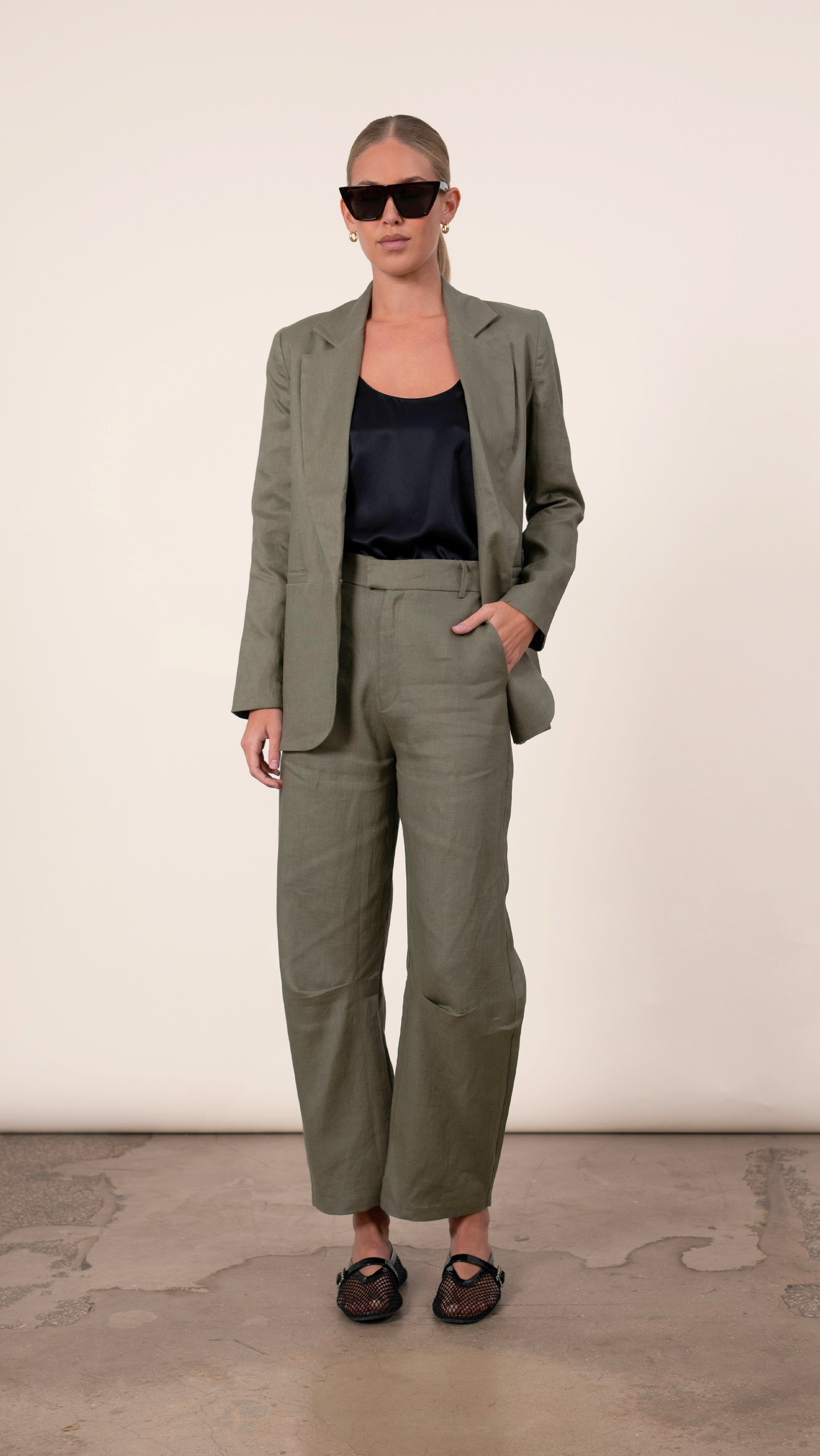 Hania Trousers - Olive BOTTOMS Parentezi