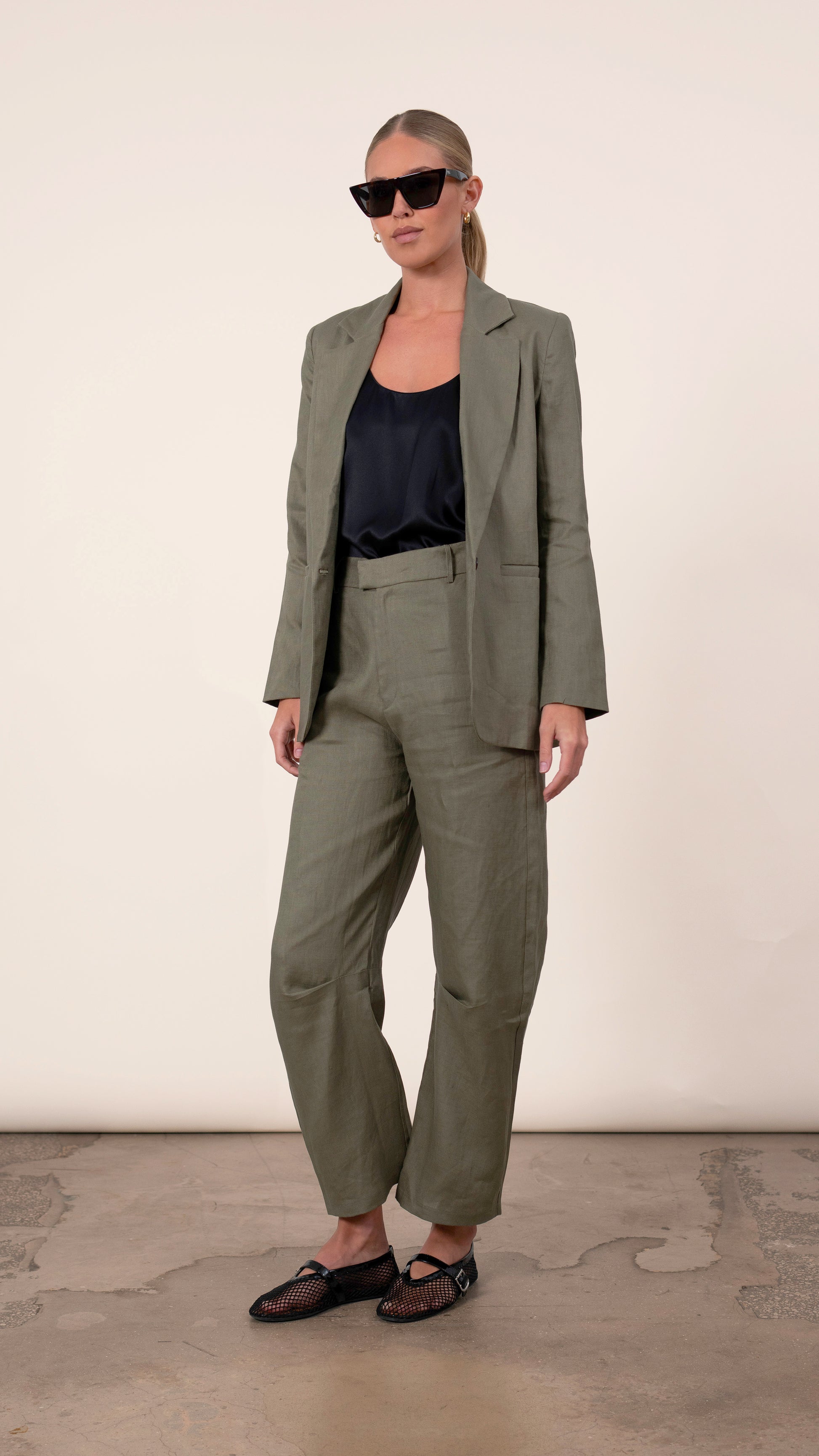 Hania Trousers - Olive BOTTOMS Parentezi
