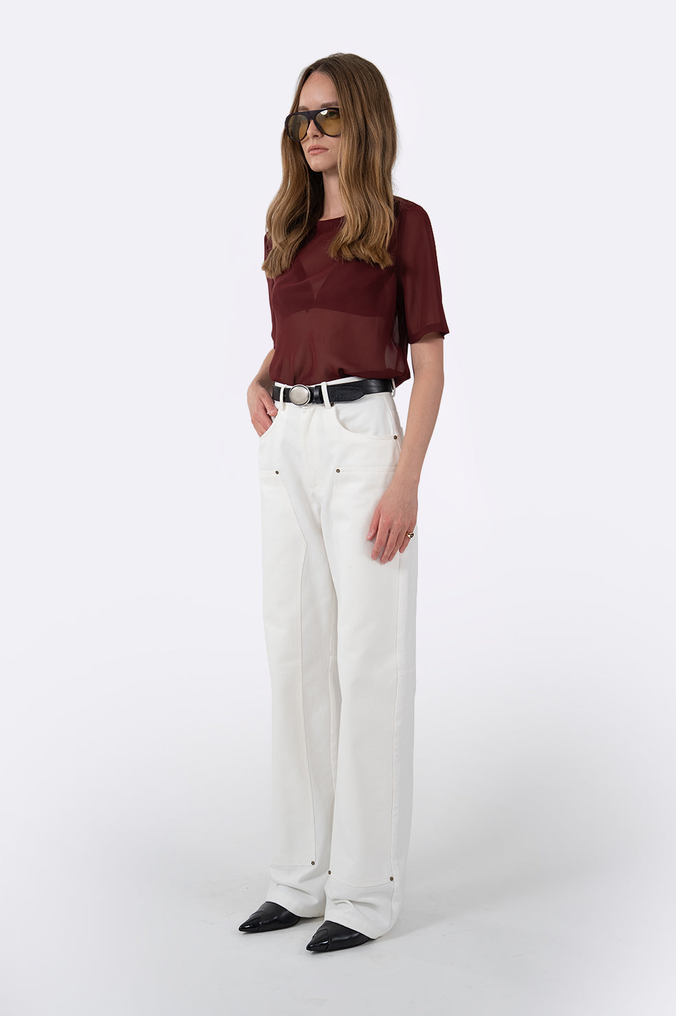 Naomi Tee - Burgundy Tops Parentezi