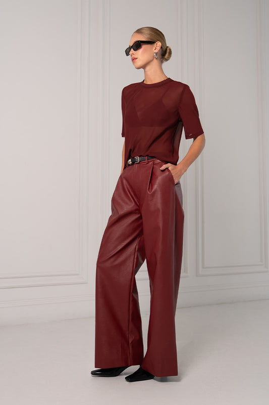 Naomi Tee - Burgundy