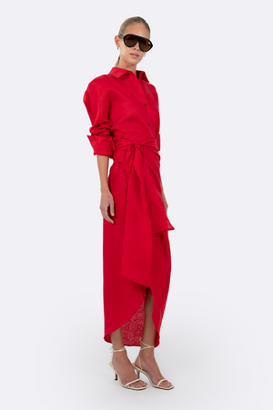 Playa Linen Pareo - Red