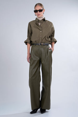 Beck Poplin Shirt - Olive
