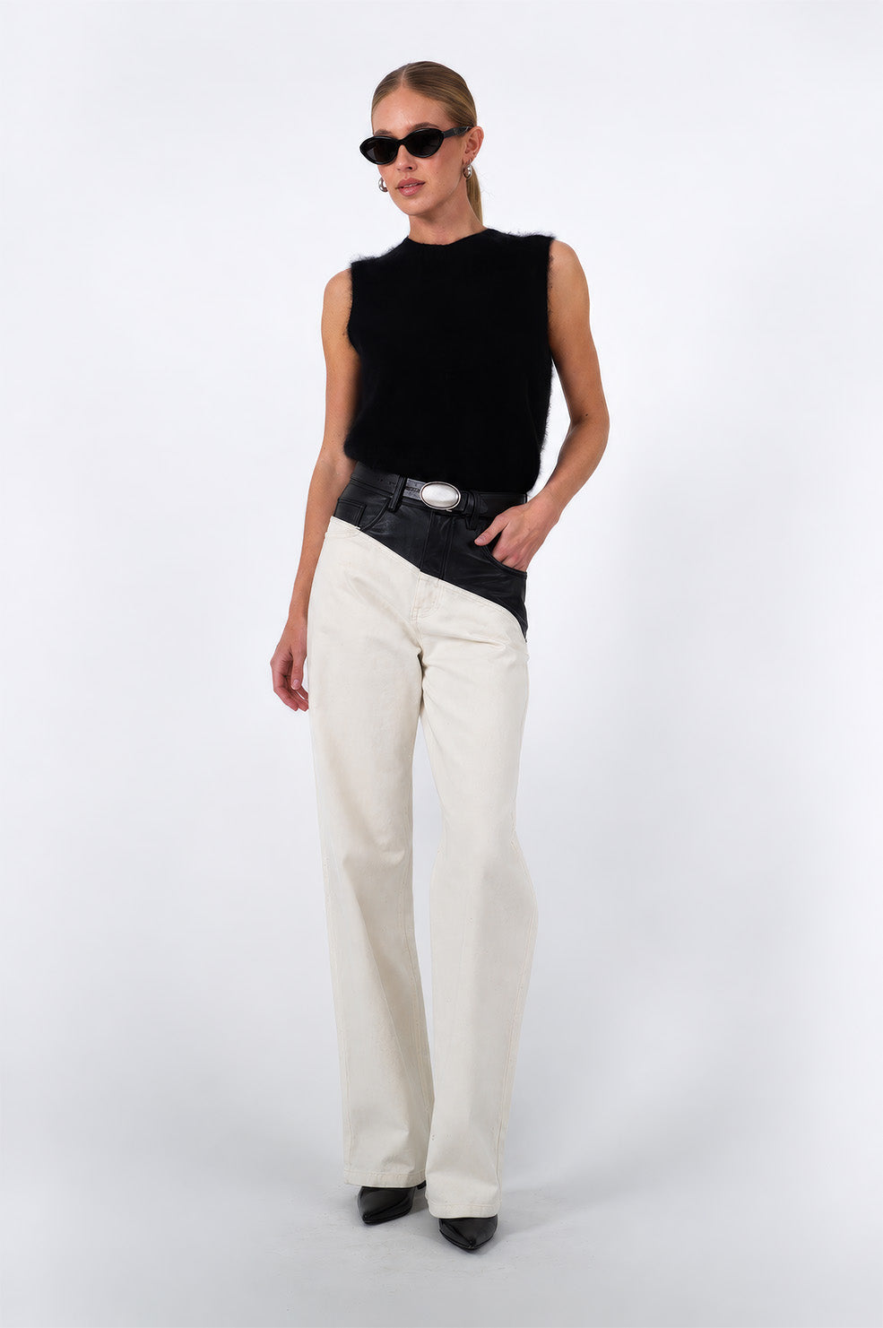 Sutton Cashmere Tank - Black Tops Parentezi