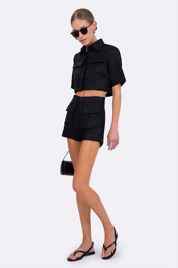 Hayley Shorts - Black BOTTOMS Parentezi
