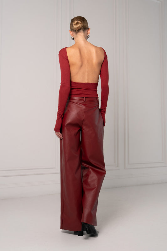 Cora Top - Burgundy