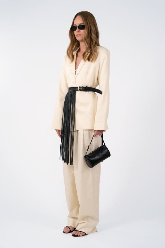 Leather Fringe Belt BOTTOMS Parentezi
