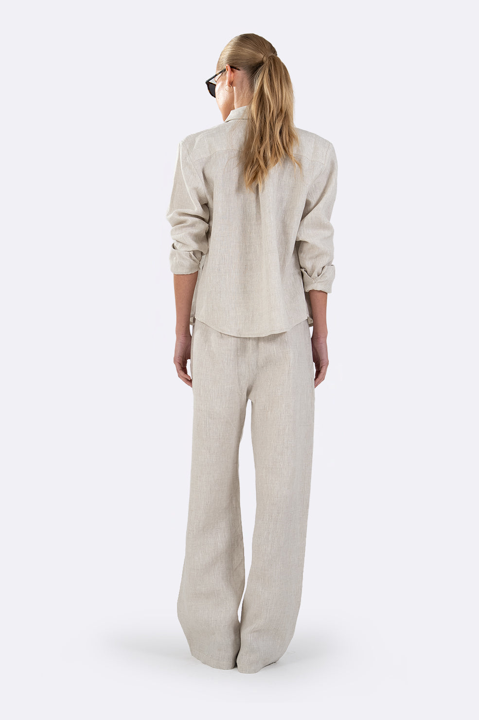 Drew Linen Shirt - Oat Tops Parentezi