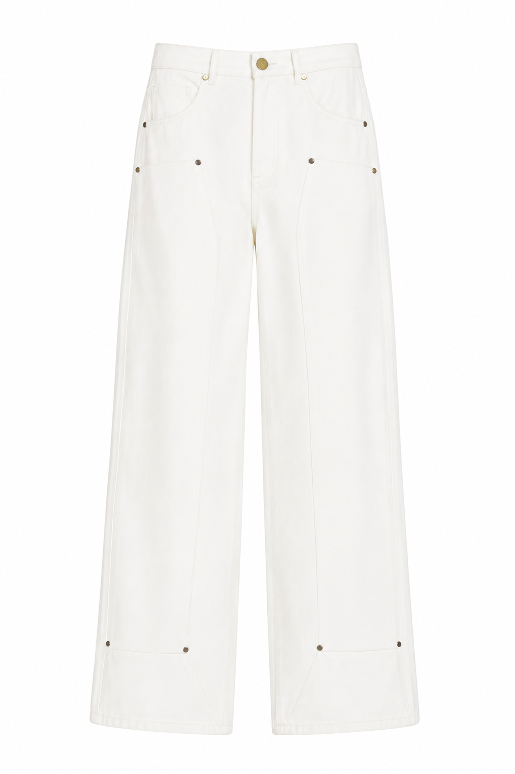 Lara Denim Pant - Ivory Pants Parentezi