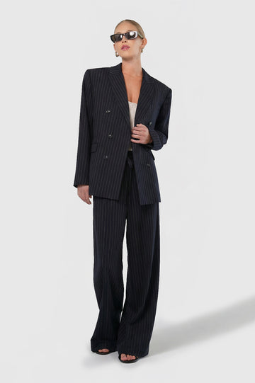 Cheryl Blazer - Navy Stripe Tops Parentezi XS Navy