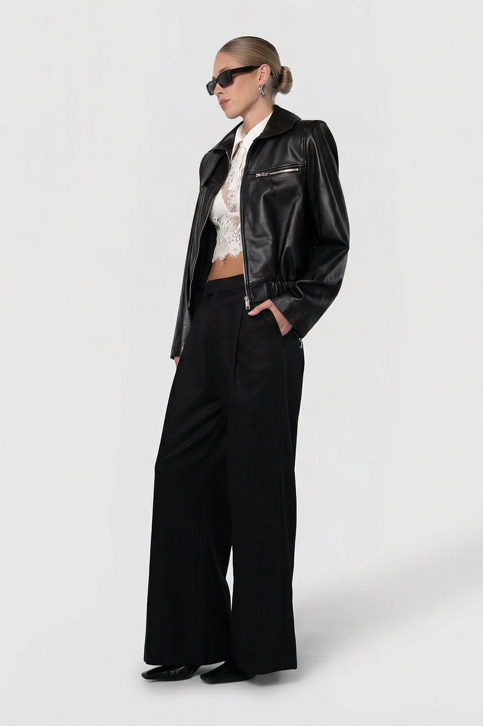 Milano Leather Jacket Tops Parentezi