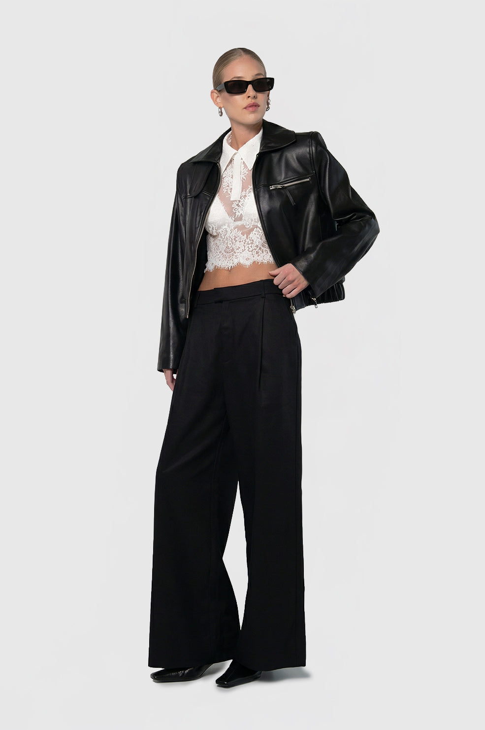 Milano Leather Jacket Tops Parentezi