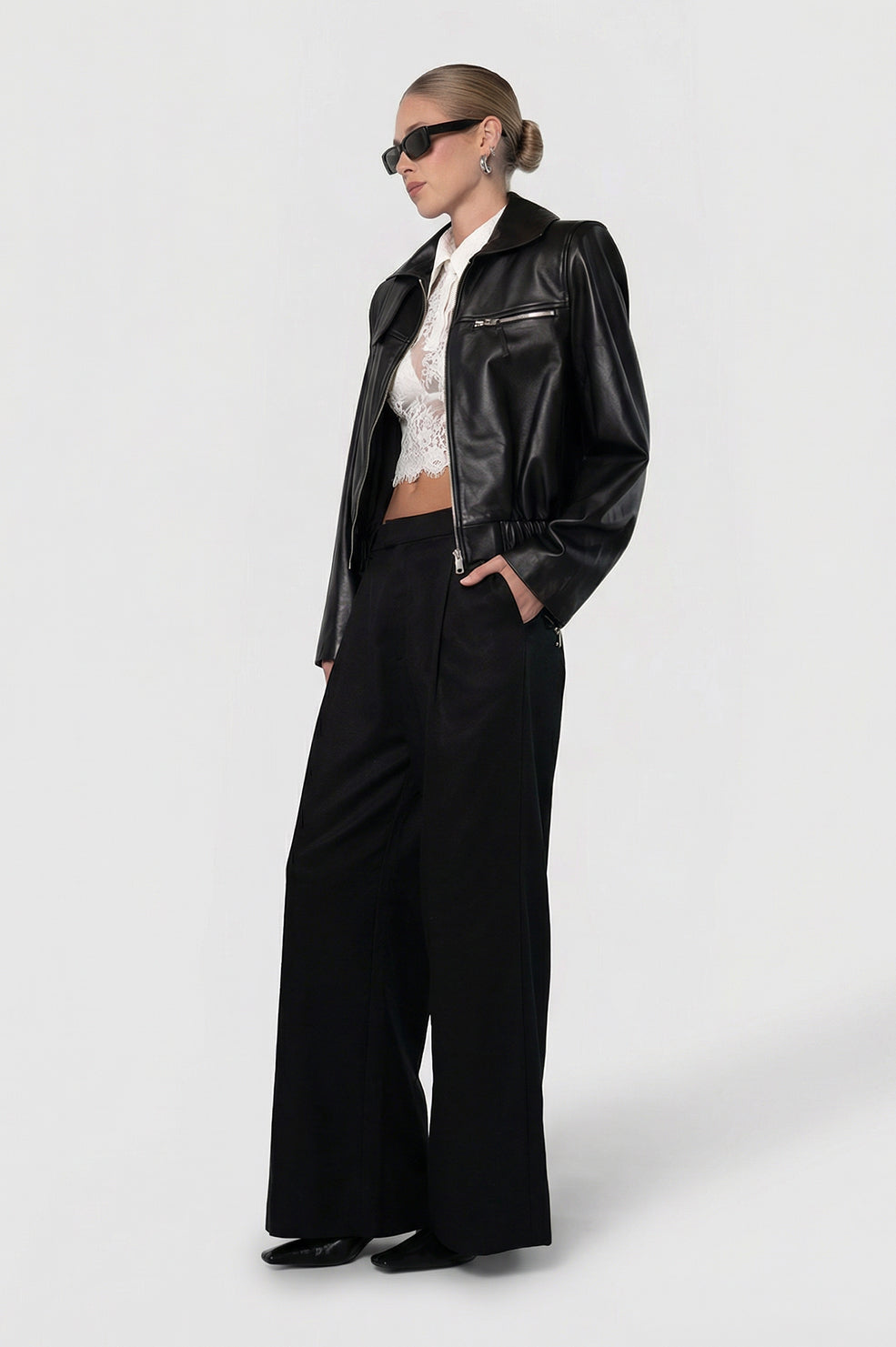 Milano Leather Jacket Tops Parentezi