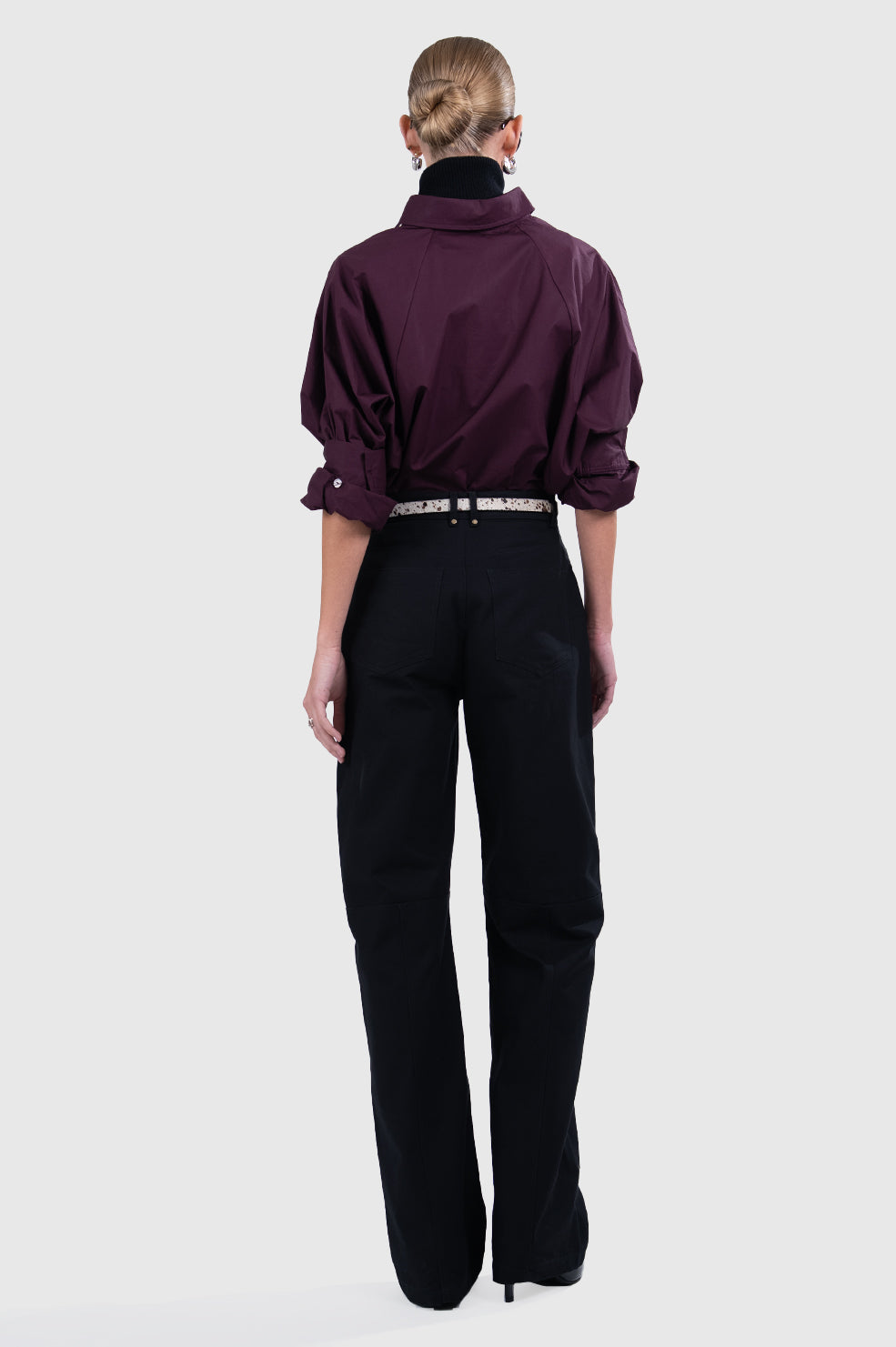 Beck Poplin Shirt - Plum Tops Parentezi