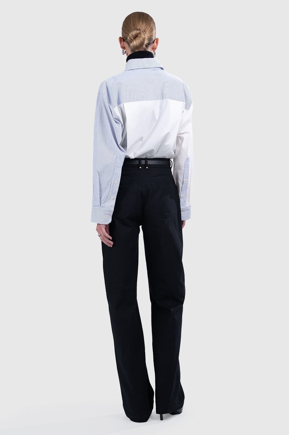 Nina Shirt - White/Blue Tops Parentezi