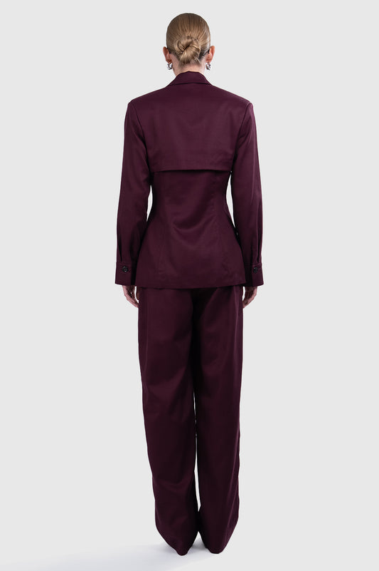 Delphine Trousers - Plum