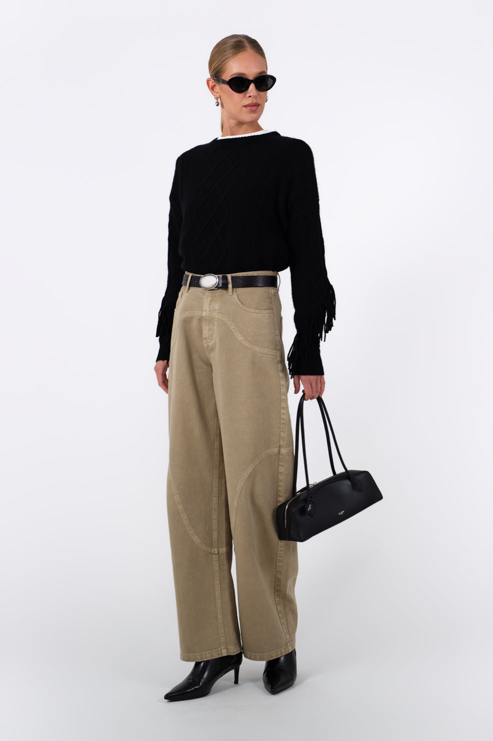 Wren Denim Pants - Khaki BOTTOMS Parentezi