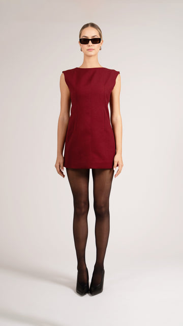 Ellie Dress - Bordeaux