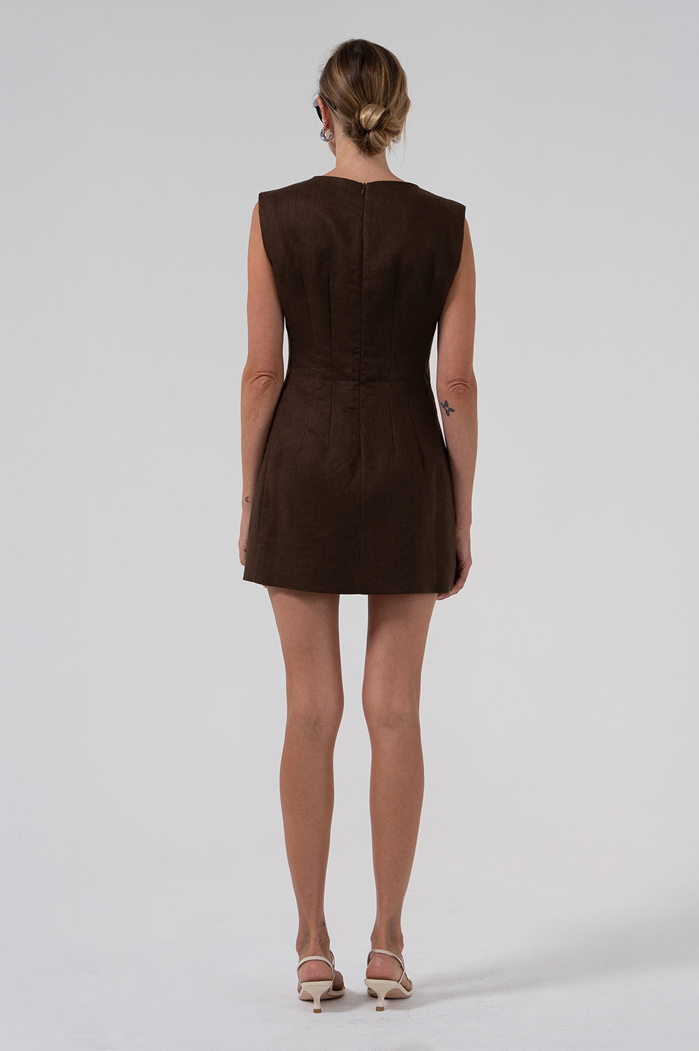 Matisse Linen Dress - Chocolate Dress parentezi