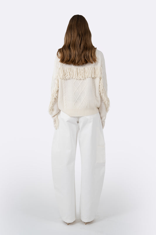 Zion Sweater - Ivory Tops Parentezi