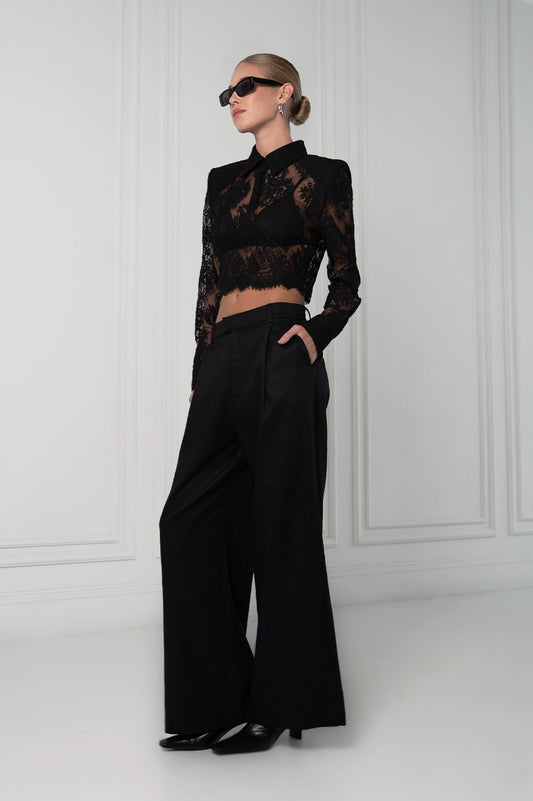 Deme Lace Polo - White Tops Parentezi