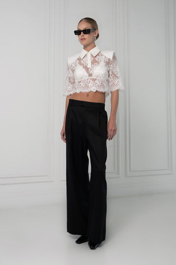 Loretta Lace Polo Tops Parentezi
