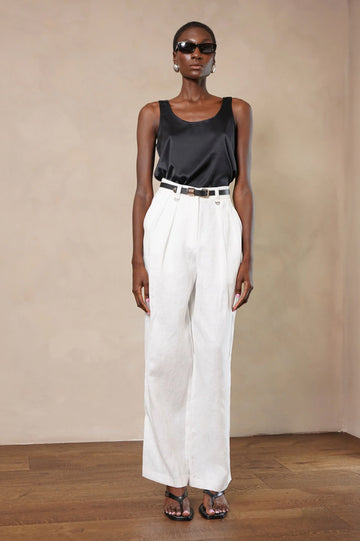 Romy Pants - White BOTTOMS Parentezi