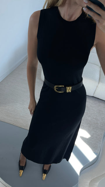 Marylin Knit Dress- Black Dress Parentezi
