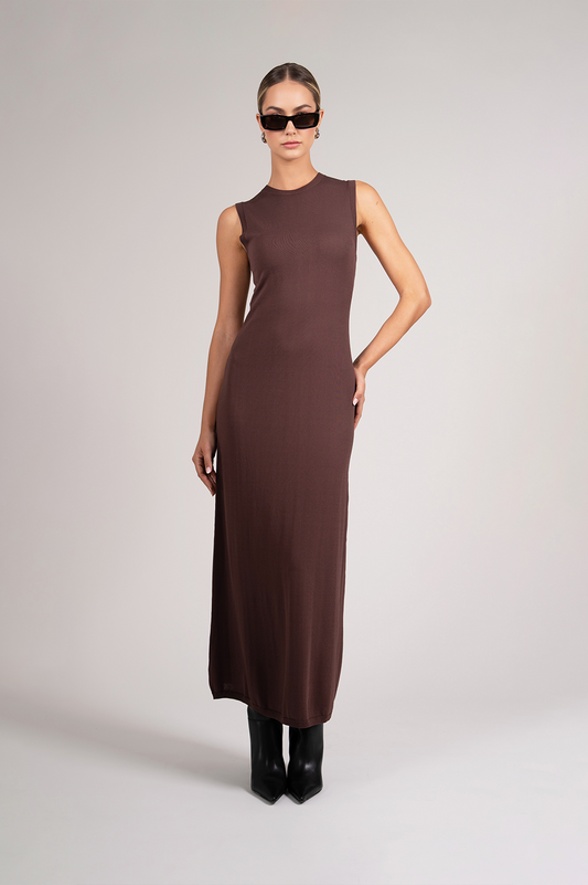 Marylin Knit Dress - Chocolate