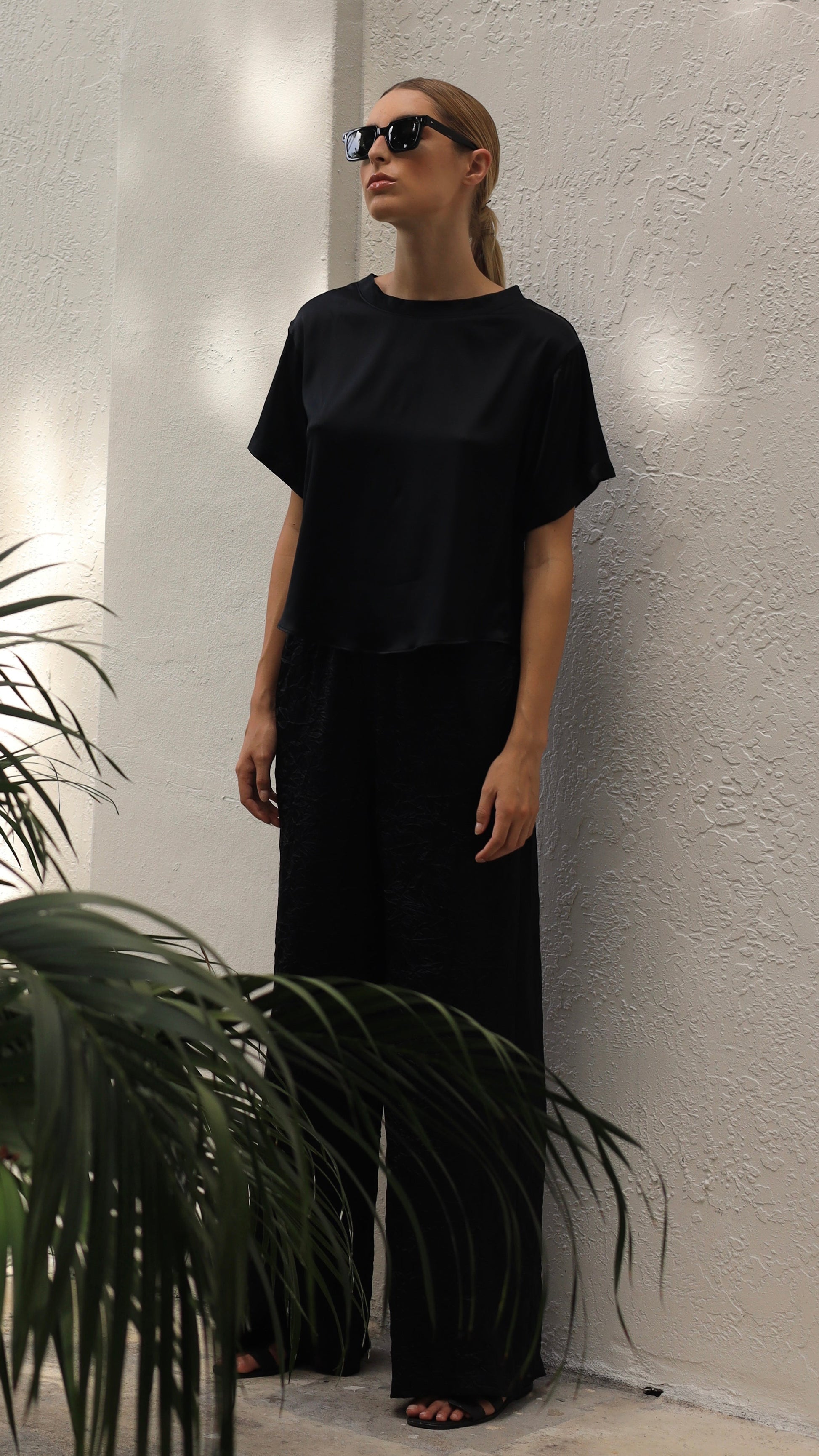 SILK PANTS - BLACK Parentezi