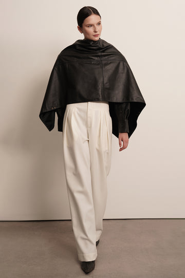 Leather Cape Scarf Parentezi