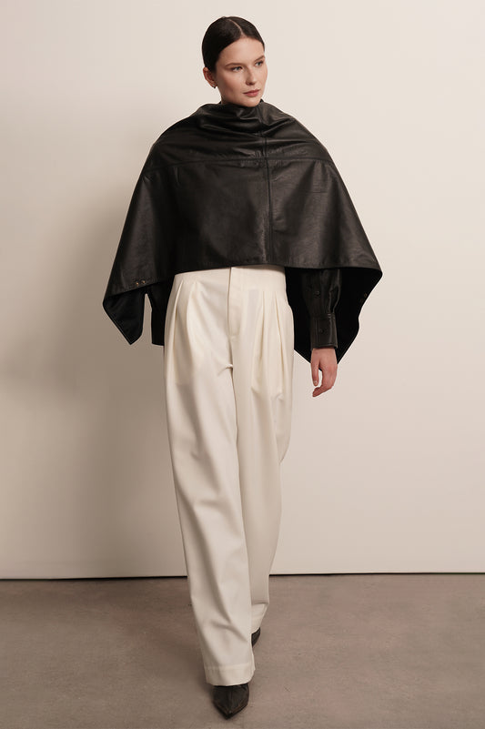 Leather Cape Scarf