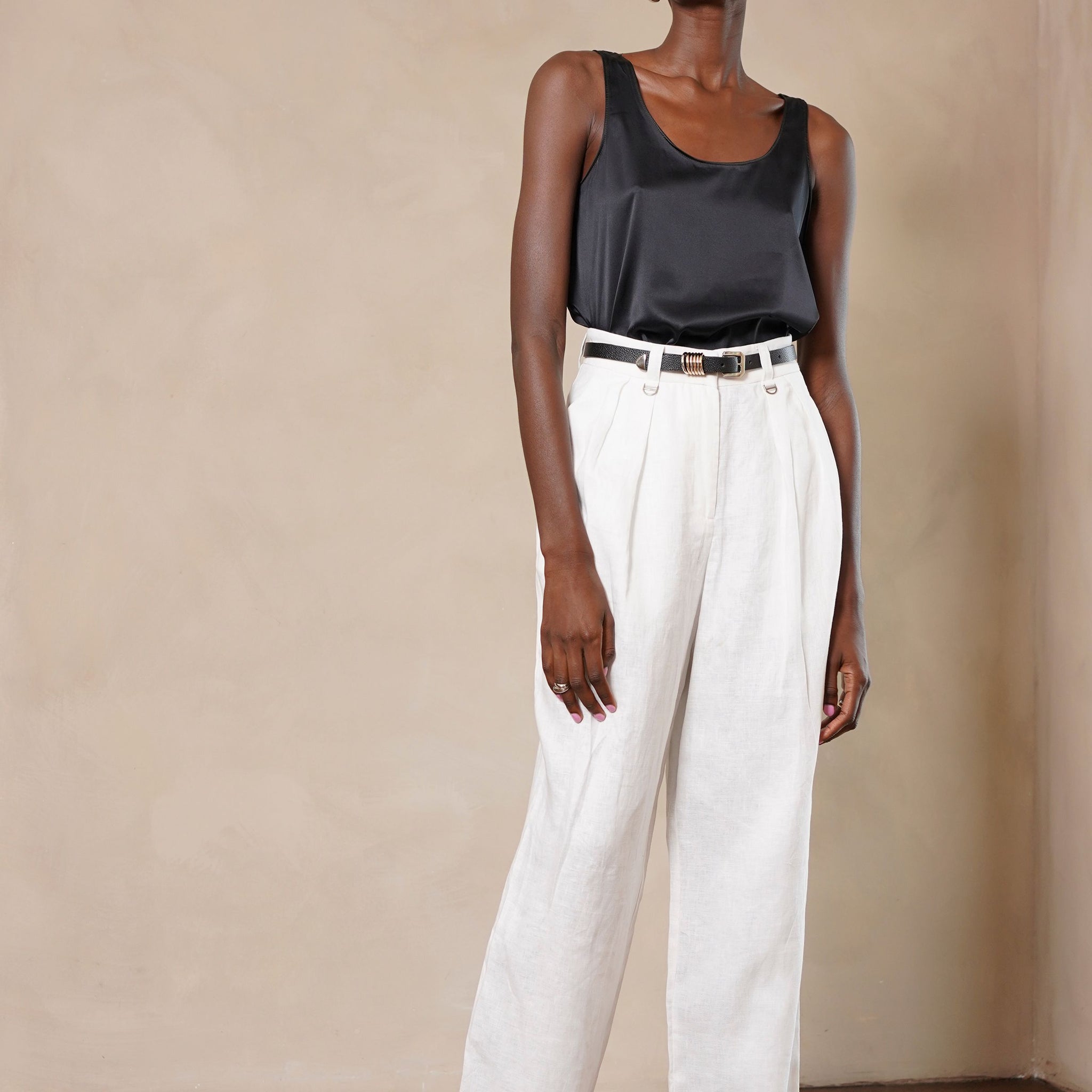 ISOLA SILK CAMI - BLACK Parentezi